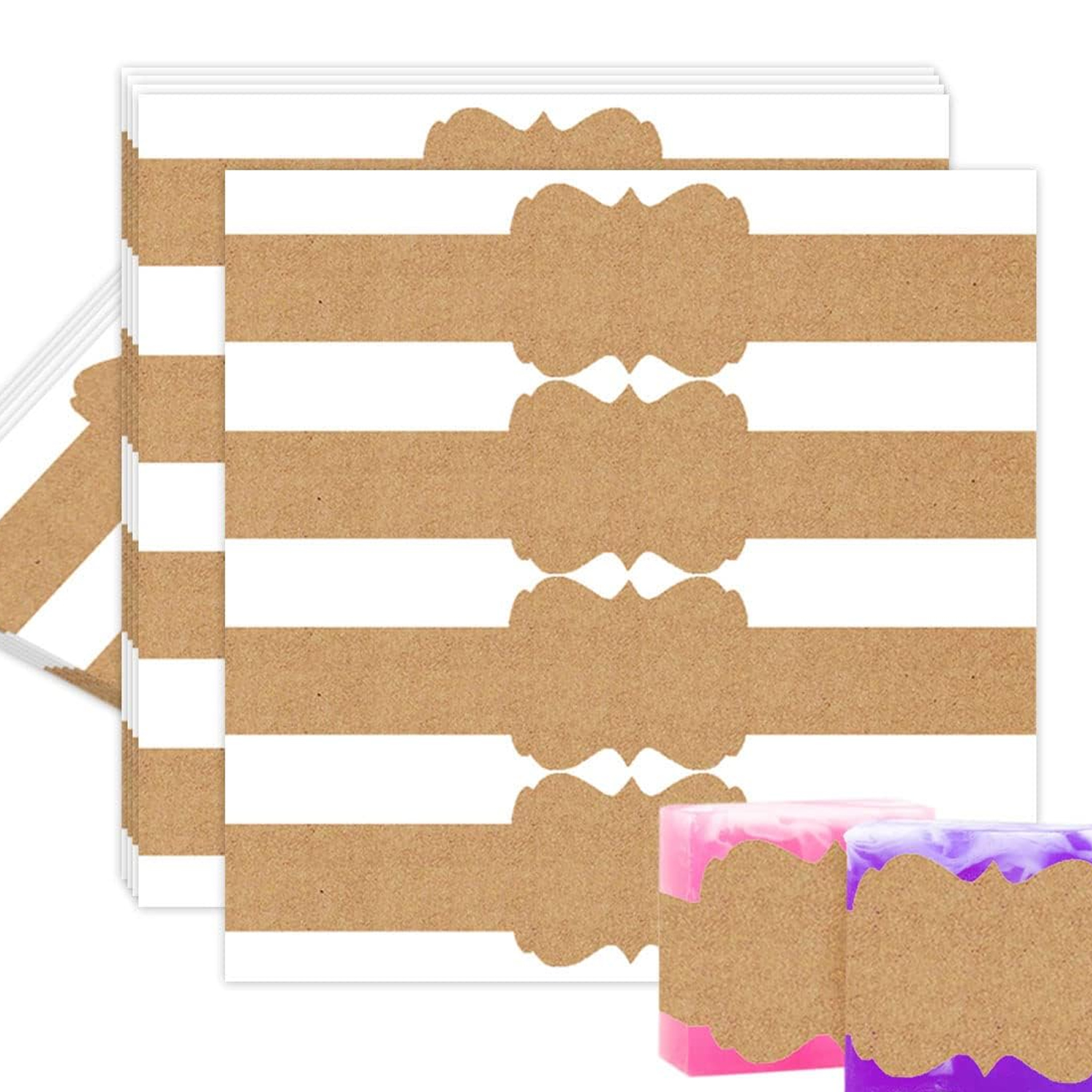 Kraft Soap Label - Custom 100Pcs Eco-Friendly Kraft Paper Labels