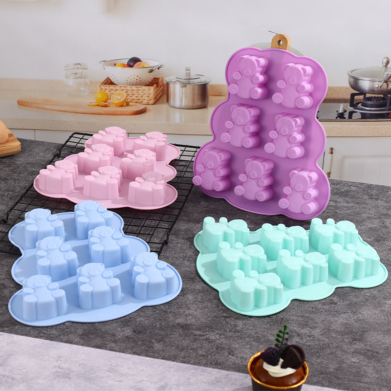 Soap Making Equipment - Silicone Gummy Bear Molds,Jello Molds for