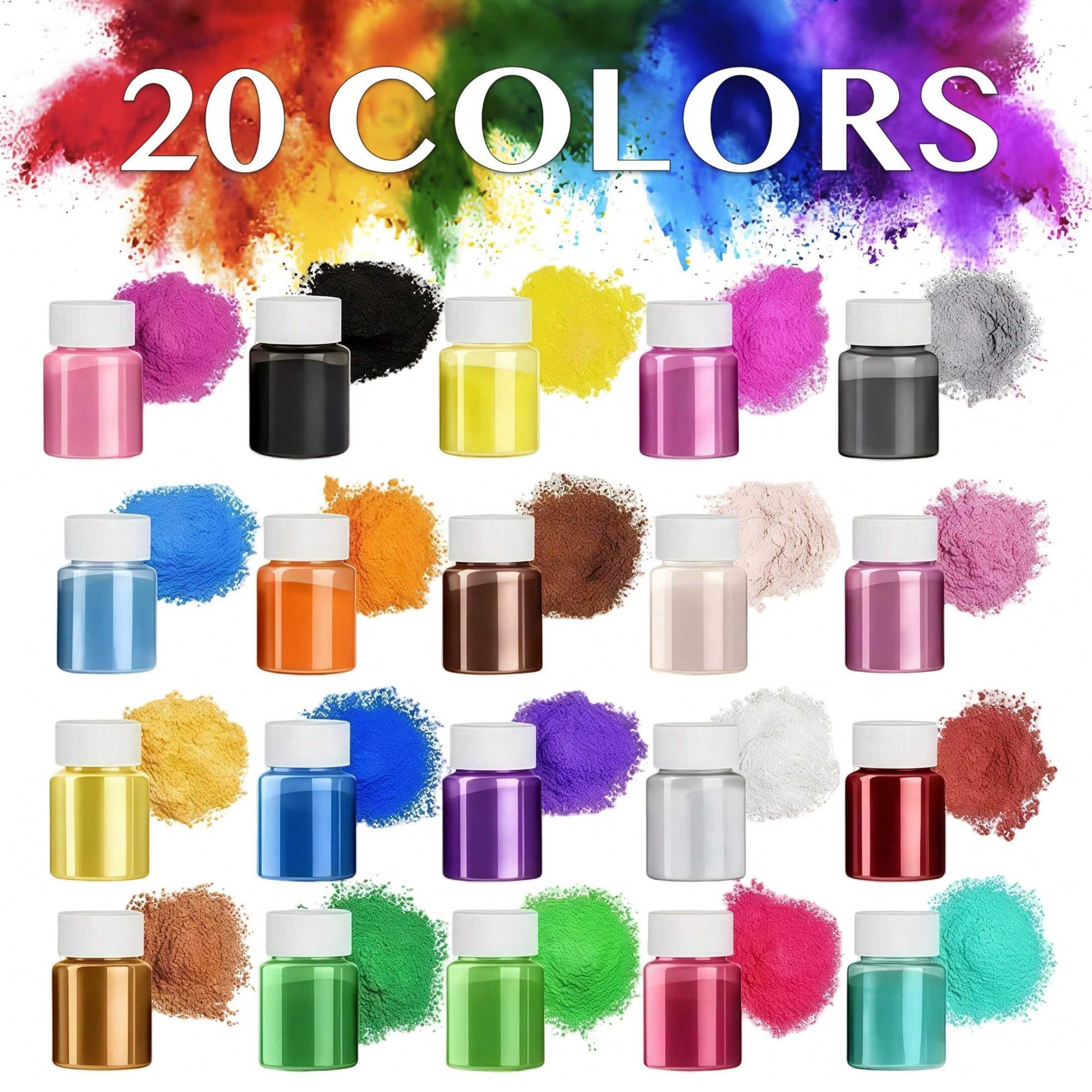 Soap Making Book - 20 Colors, 20ml Pack, Epoxy Resin,