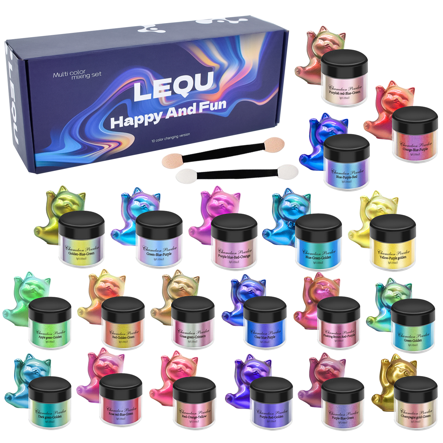 1 Set Chameleon Powder Nail Ch - Mica Powder Colorant incelemesi ve fiyatı