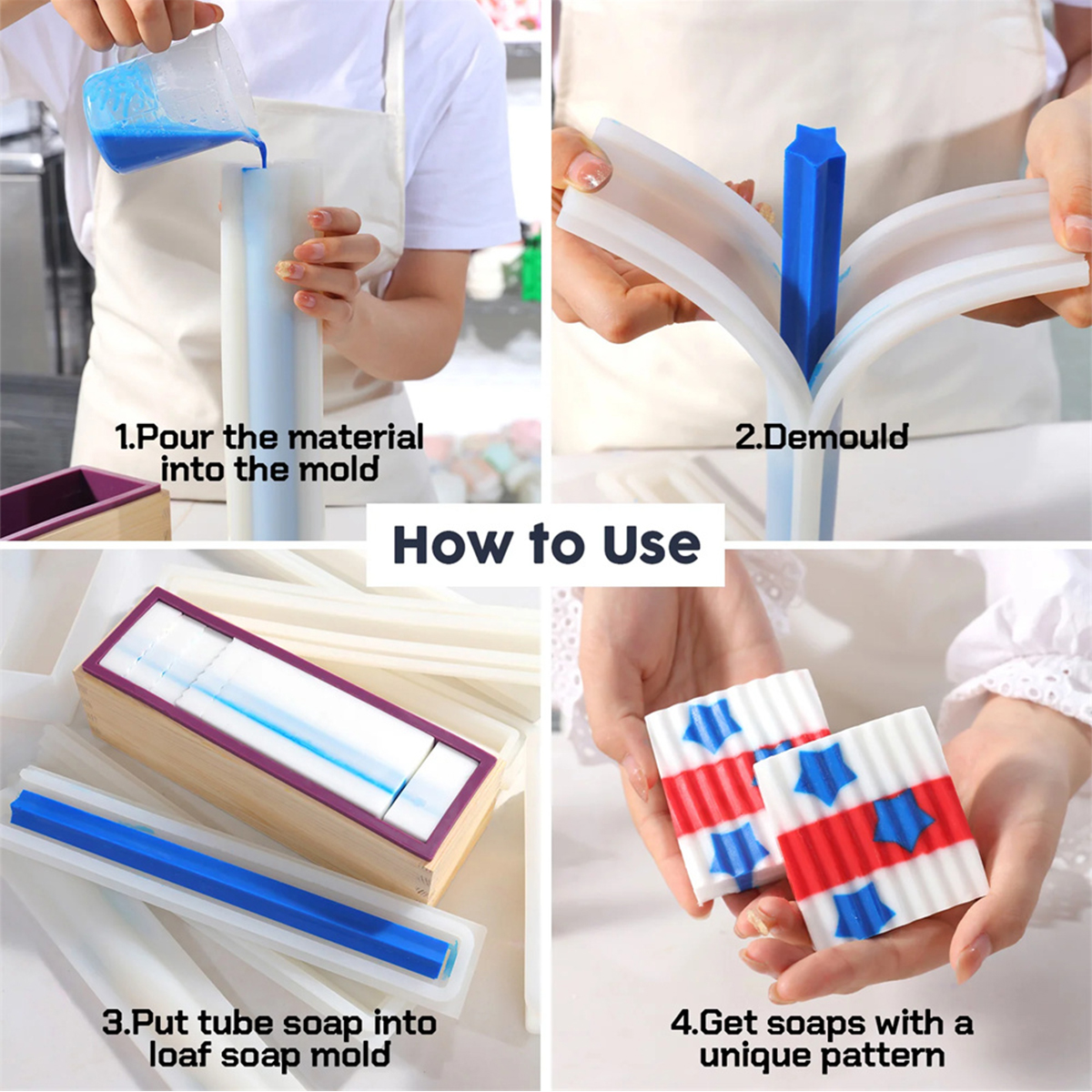 Tube Shape Silicone Soap Molds - Soap Making Youtube incelemesi ve fiyatı