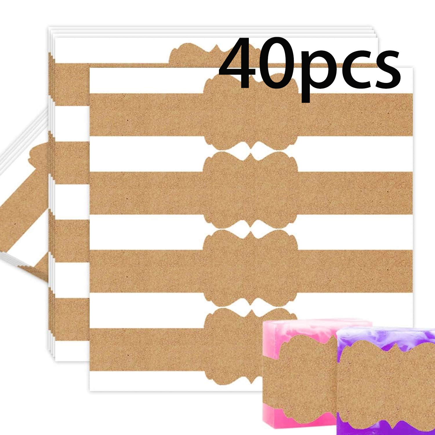 Custom 100Pcs Eco-Friendly Kra - Kraft Soap Label incelemesi ve fiyatı