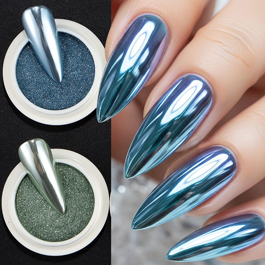 6pcs Chrome Mirror Golden Blue - Mica Powder Colorant incelemesi ve fiyatı