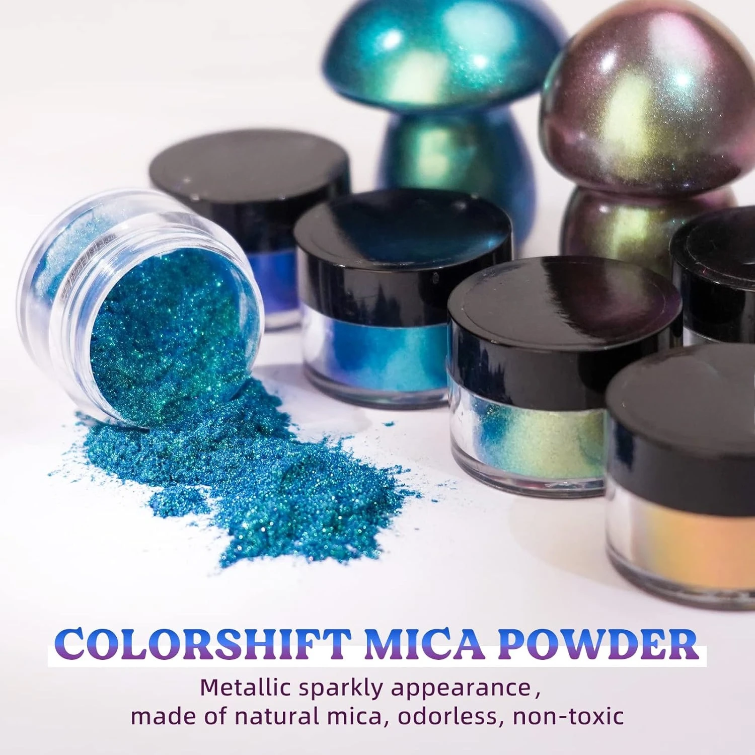 18-Color Chameleon Mica Powder - Mica Powder Colorant incelemesi ve fiyatı