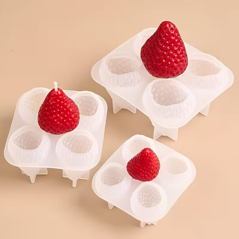 Strawberry Silicone Candle Mol - Soap Making Utensils incelemesi ve fiyatı