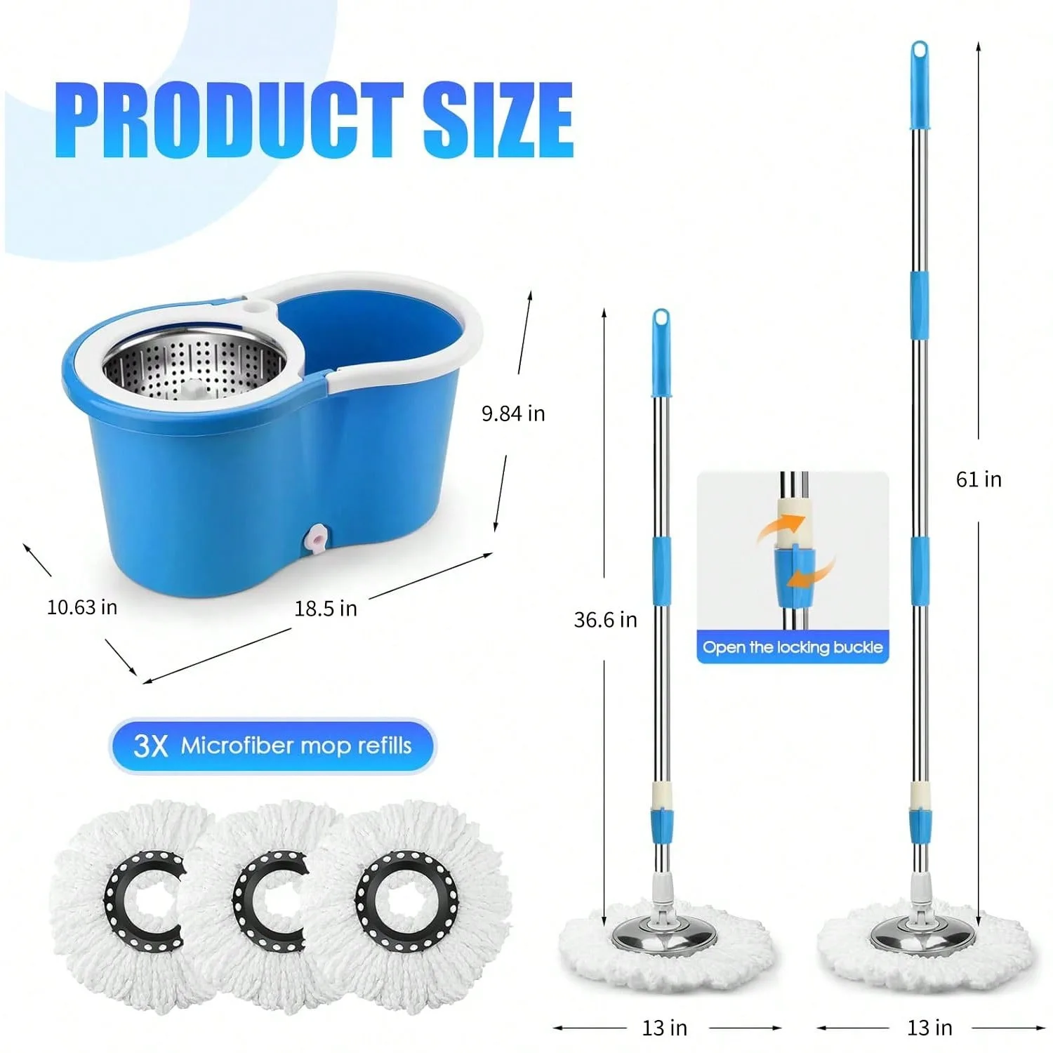 Spin Mop Bucket Set with Soap  - Kraft Soap Label incelemesi ve fiyatı
