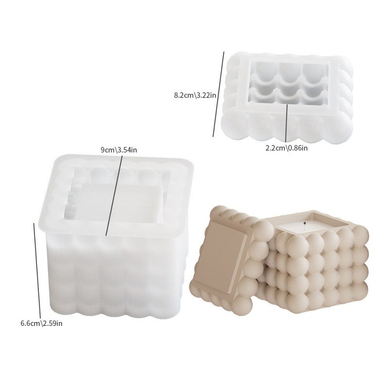 DIY 3D Bubble Cube Candle Sili - Soap Making Book incelemesi ve fiyatı