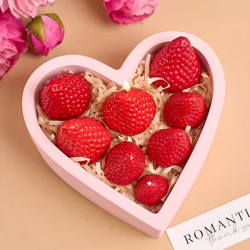 Strawberry Silicone Candle Mol - Soap Making Utensils incelemesi ve fiyatı