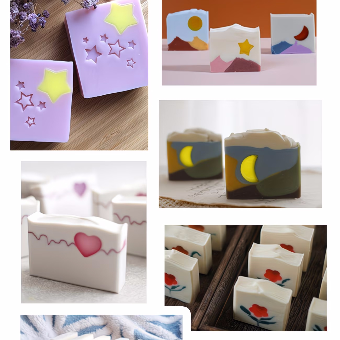 Silicone Tube Mold Star Heart  - Soap Making Youtube incelemesi ve fiyatı