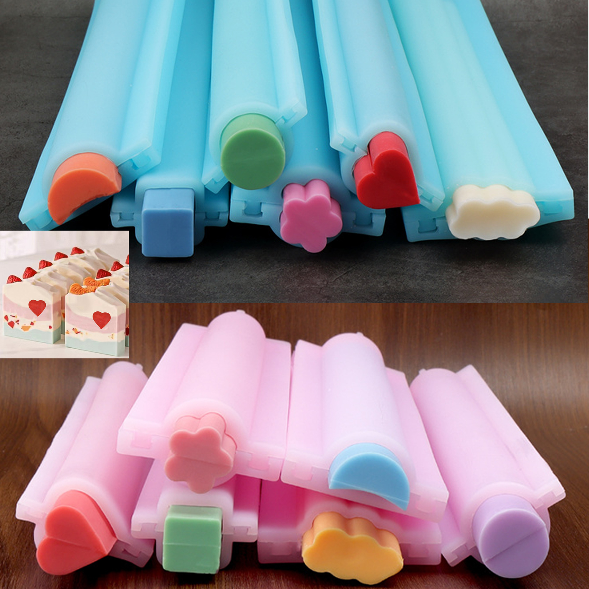 New Style Pink Blue Silicone T - Soap Making Youtube incelemesi ve fiyatı