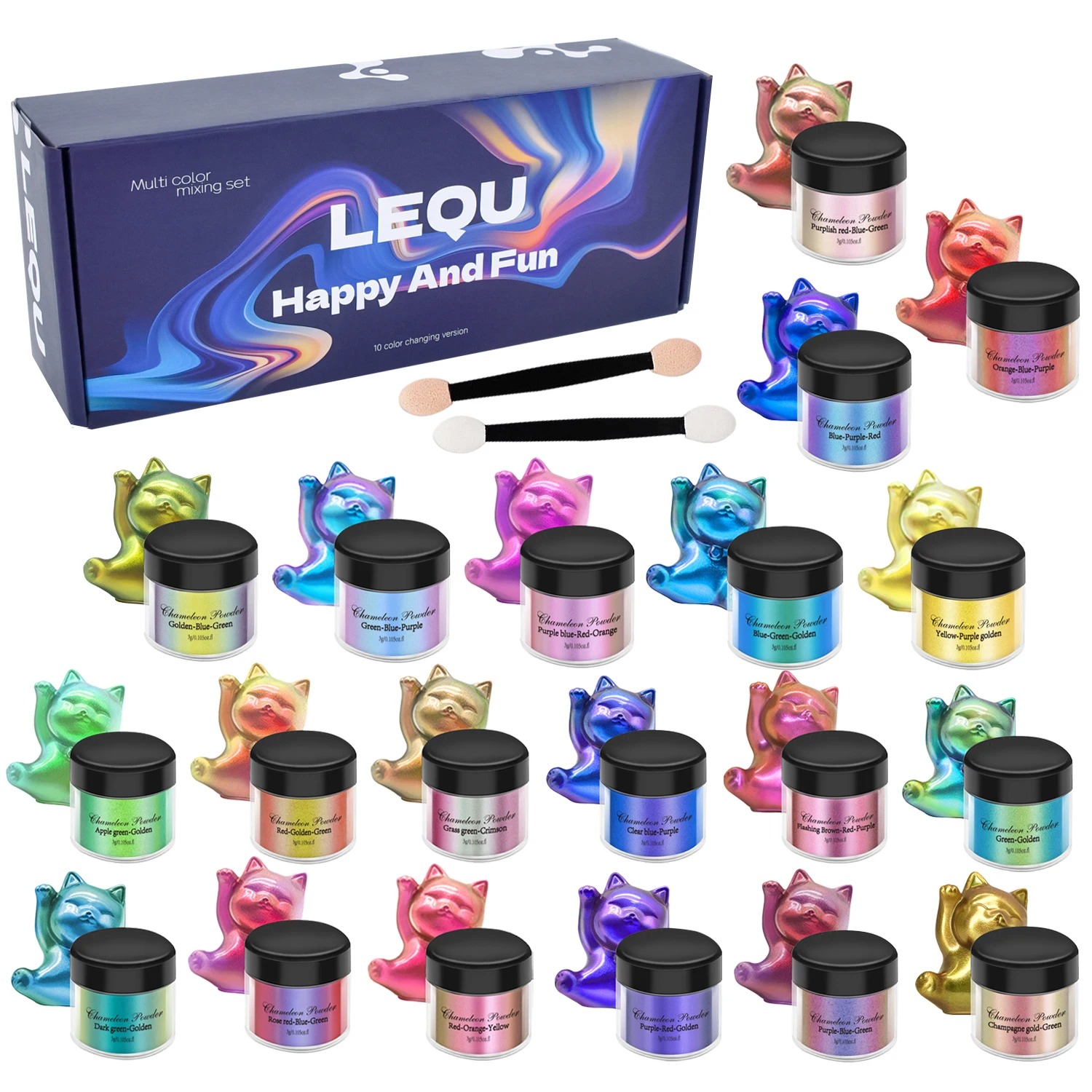 A set of chameleon pink nail c - Mica Powder Colorant incelemesi ve fiyatı