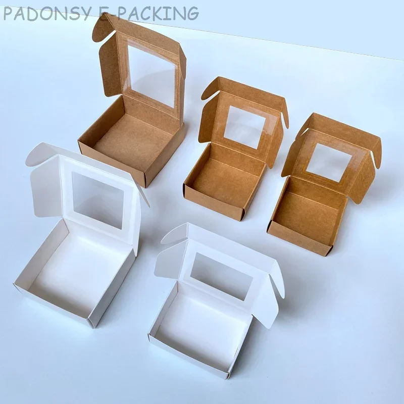 50pcs Kraft Paper Candy Box wi - Kraft Soap Label incelemesi ve fiyatı