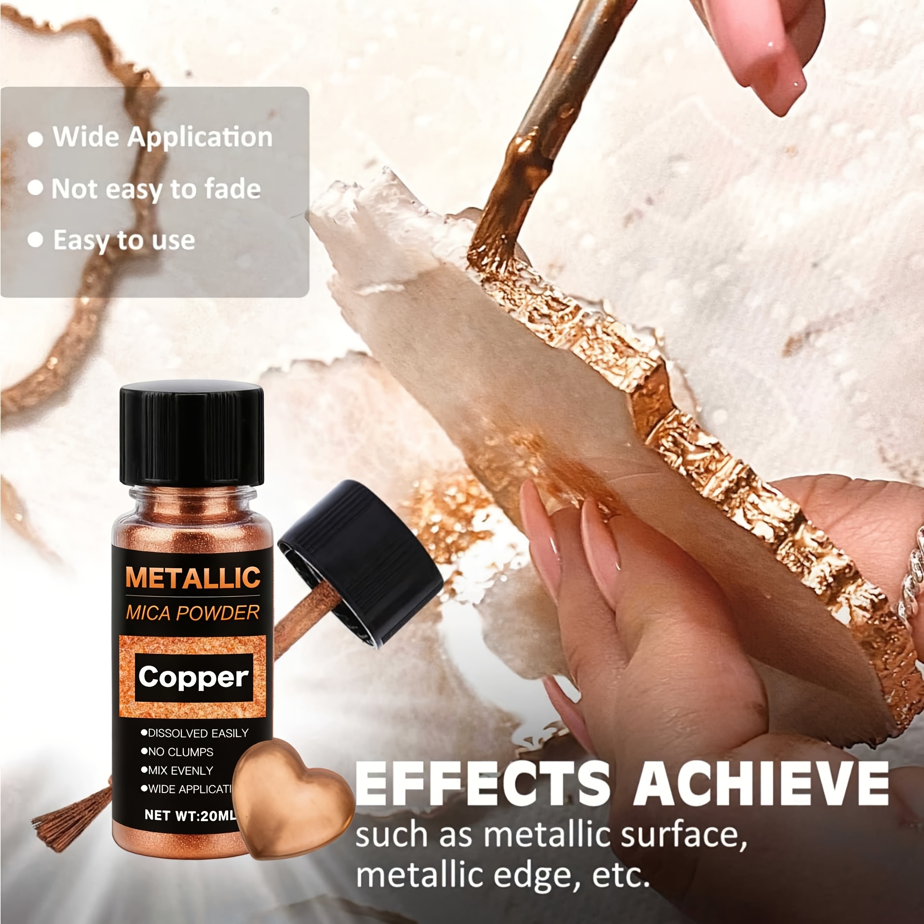 Metallic Mica Powder, Brushed  - Mica Powder Colorant incelemesi ve fiyatı
