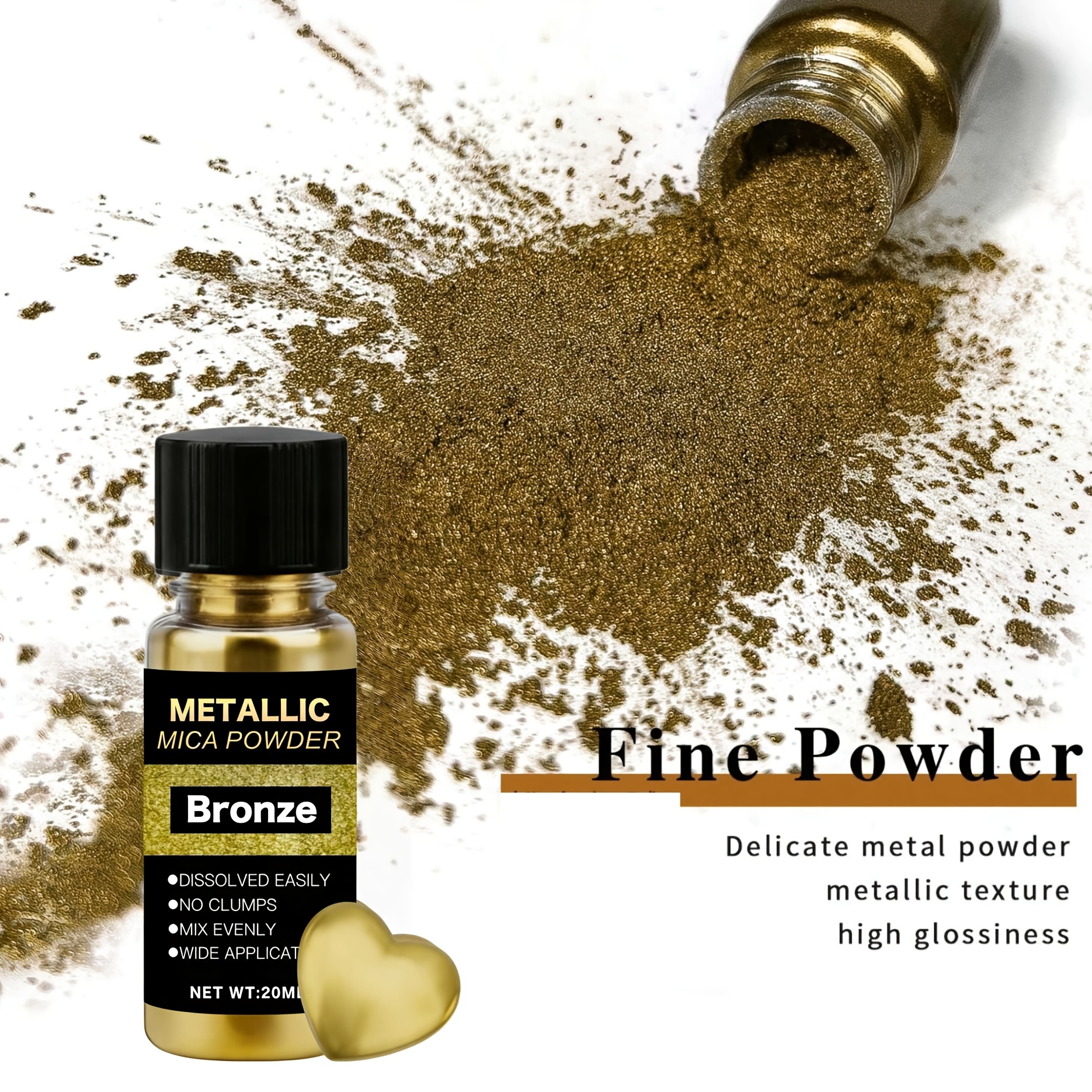 Metallic Mica Powder, Brushed  - Mica Powder Colorant incelemesi ve fiyatı