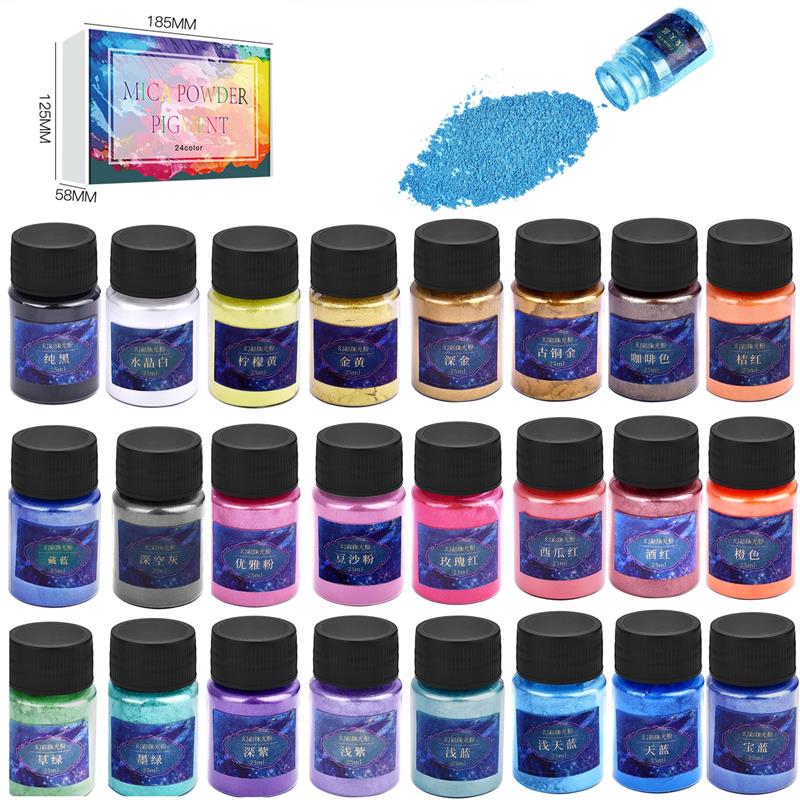 24Colors Epoxy Resin Dye Mica  - Mica Powder Colorant incelemesi ve fiyatı