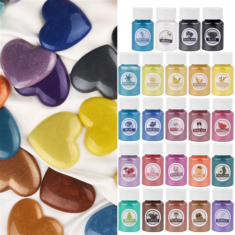 24Colors Epoxy Resin Dye Mica  - Mica Powder Colorant incelemesi ve fiyatı