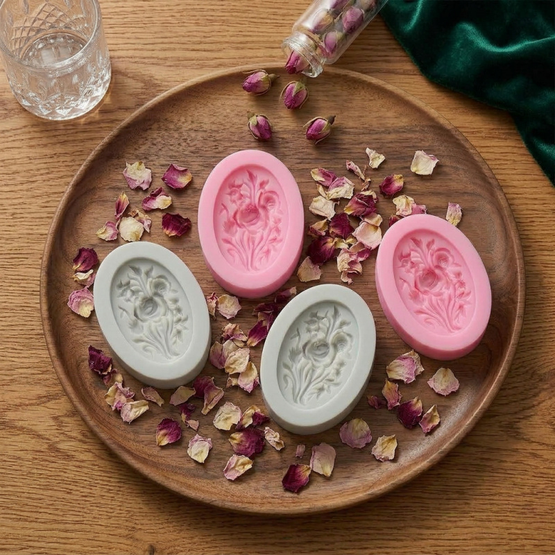 4 Silicone mold with flower sh - Soap Making Equipment incelemesi ve fiyatı