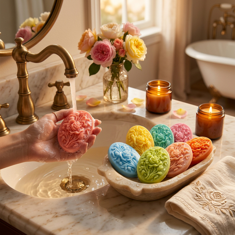 4 Silicone mold with flower sh - Soap Making Equipment incelemesi ve fiyatı