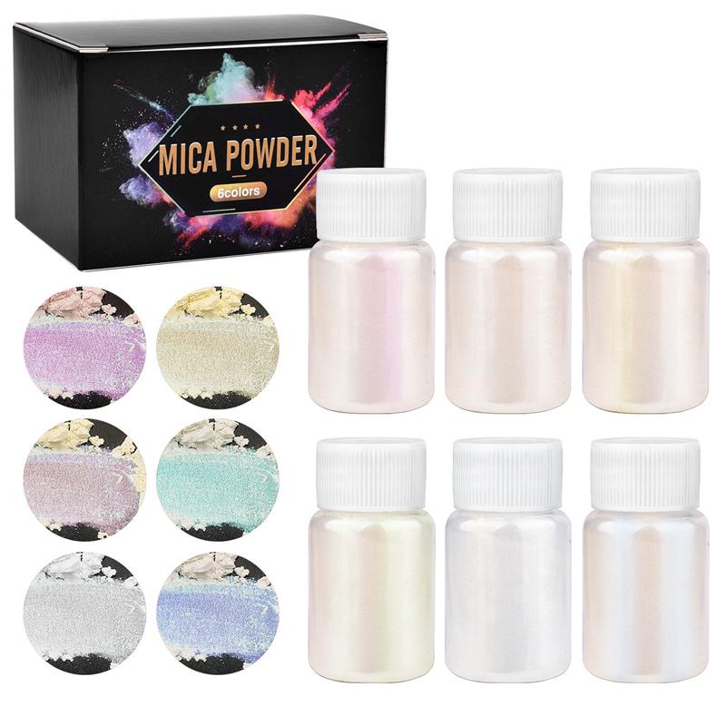 6 Pcs-Set Epoxy Resin Dye Mica - Mica Powder Colorant incelemesi ve fiyatı