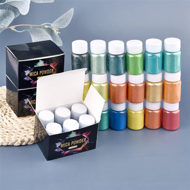 6 Pcs-Set Epoxy Resin Dye Mica - Mica Powder Colorant incelemesi ve fiyatı