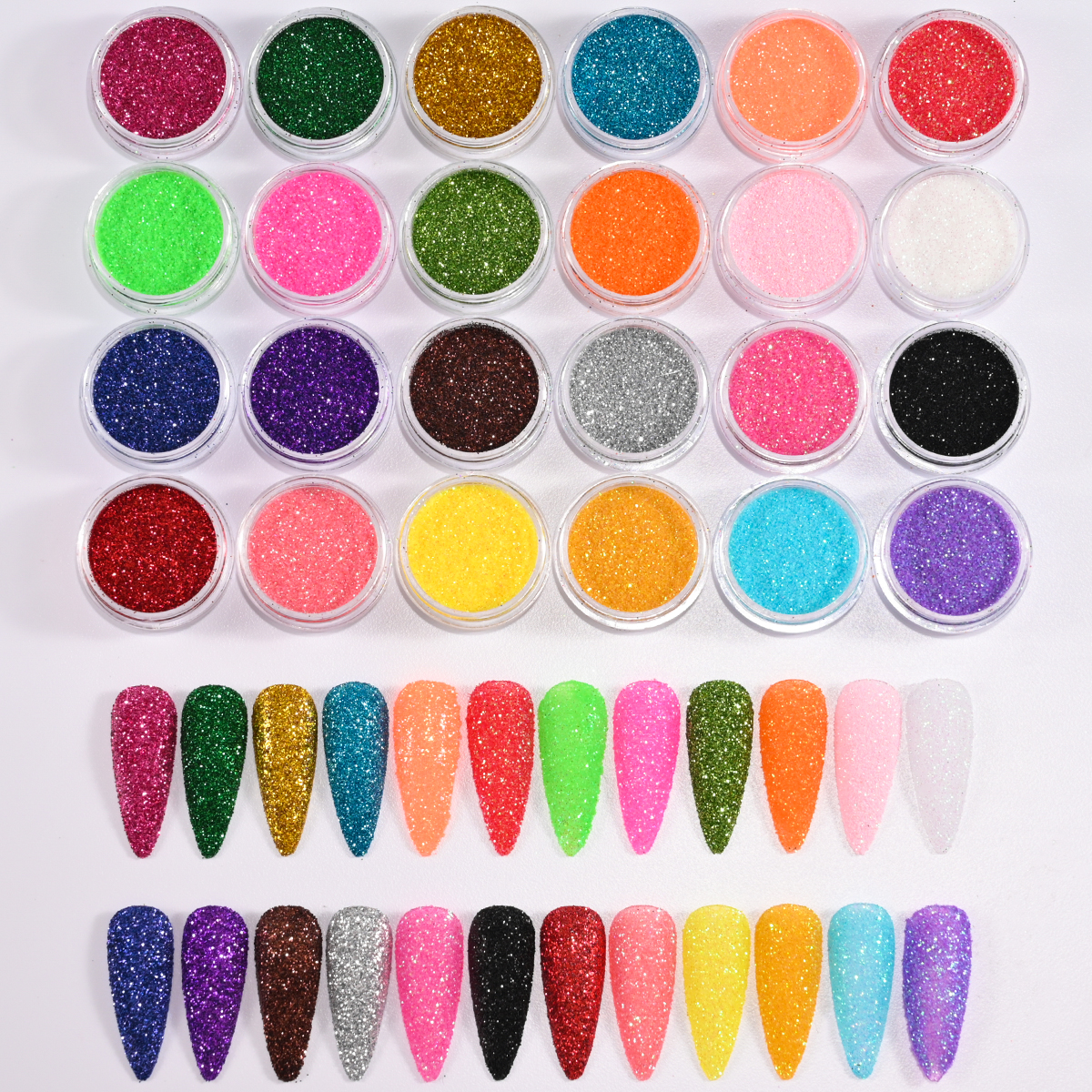 24Colors/Set Holographic Nail  - Mica Powder Colorant incelemesi ve fiyatı