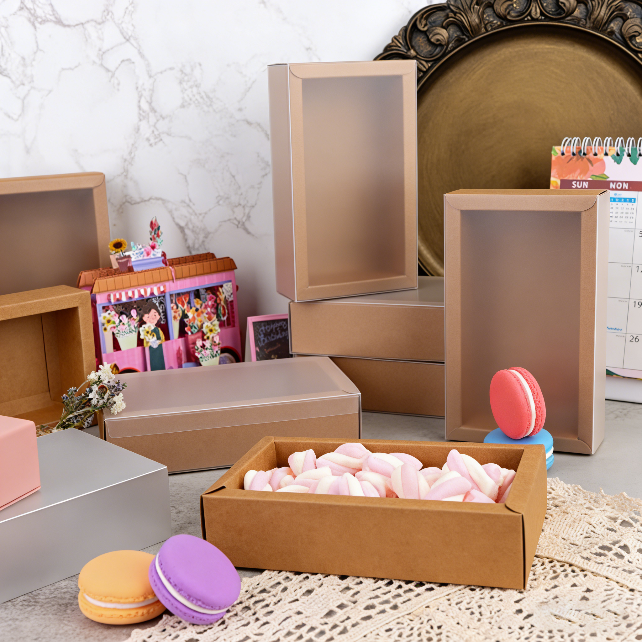 20Pcs Kraft Paper Gift Box Wed - Kraft Soap Label incelemesi ve fiyatı