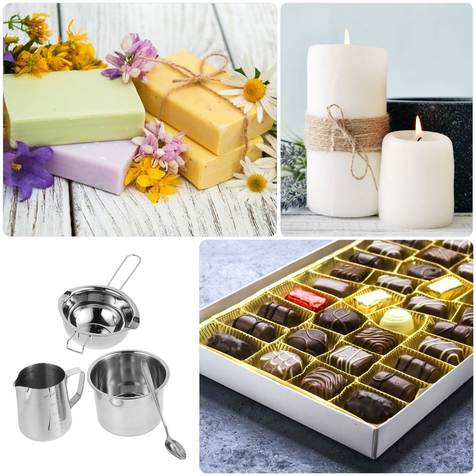 1Set Stainless Steel Double Bo - Soap Making Double Boiler incelemesi ve fiyatı